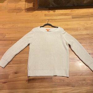 Womens Joe Fresh Cream Long Sleeved Sweater Size L